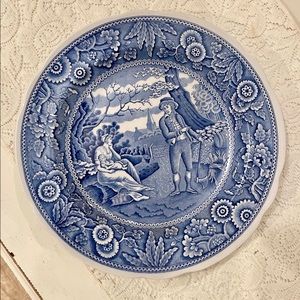 The Spode Blue Room Vintage Dinner Plate- ‘Woodman’